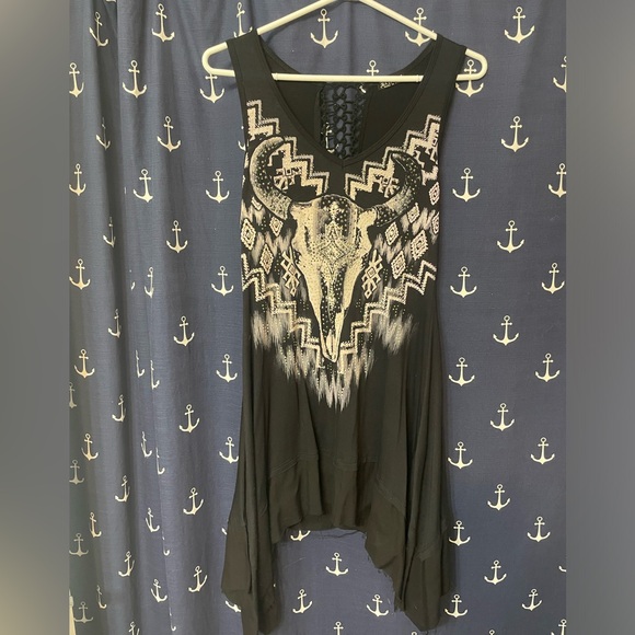 Gorgeous Western Rhinestone Cowgirl Tank and Cardigan - Picture 8 of 11
